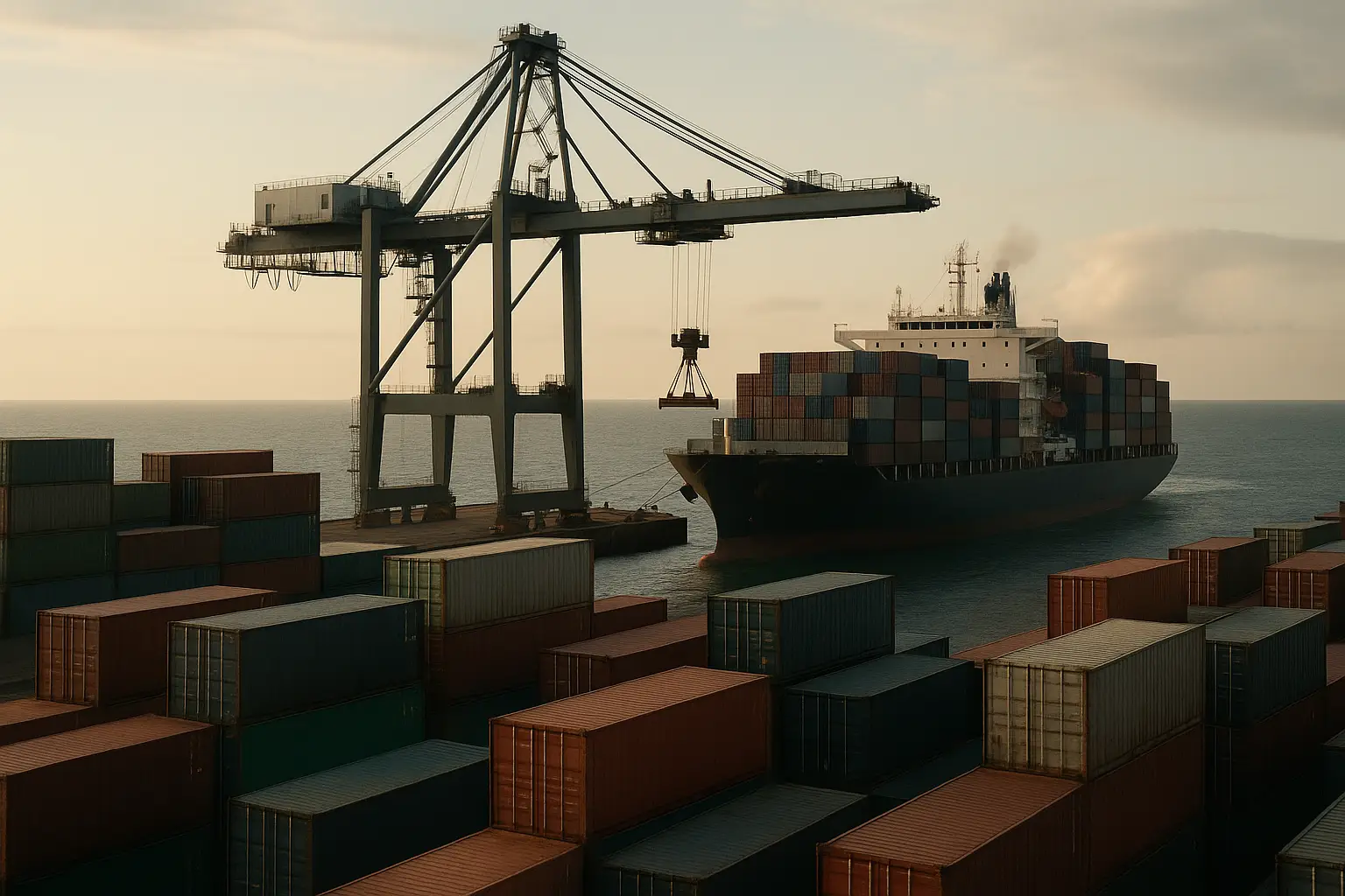 תמונה המציגה הובלה אווירית בתהליך שילוח אווירי בינלאומי